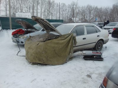 Отогрев замерзшего автомобиля Фирсово